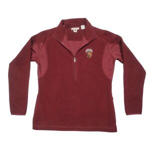 Montana Grizzlies Antigua 1/4 Zip Fleece Mens M NCAA Football Logo Maroon